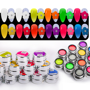 HONEY GIRL Nouvelle Arrivée Gel de Nail Art Lumineux 12 Couleurs Anti-adhésif pour Sculpture et Modelage des Ongles, Extension Rapide Sans Papier, <span class=keywords><strong>Vernis</strong></span> pour Ongles - Product Image 2