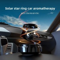 Ornements de parfum de luxe pour voiture, parfum de freesia, en verre, élimination aromatique des odeurs, boule de suspension rotative à énergie solaire