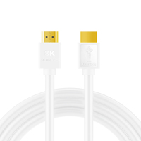 Cable HDMI de Alta Definición 8K para Conexión de TV y PC con Cobre Libre de Oxígeno