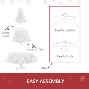 DB 6ft Árbol de Navidad preiluminado Aguja de pino de alta calidad Árbol artificial Metal Hogar moderno Uso de vacaciones Disponible 5M Personalizable - Product Image 6