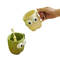 Gobelet à bain de bouche pour enfant BigEyed – Tasse à dents créative en plastique pour le brossage et le rinçage des dents
