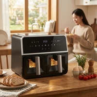 Nouveau design 2026 – Four de cuisine multifonctionnel 7L avec affichage numérique LED, friteuse à air chaud sans huile pour cuisson rapide, idéal pour poulet frit