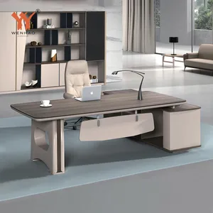 High End Luxury L Shape Ceo Boss Table Mdf Wooden Executive Office Table Office Furniture Desk Table Office Desk Modern