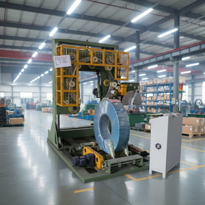 เครื่องพันฟิล์มยืดแบบอัตโนมัติควบคุมด้วย PLC สำหรับบรรจุภัณฑ์ไม้ - Product Image 1