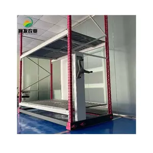 Vertical metal material plant hydroponic growing rack systems