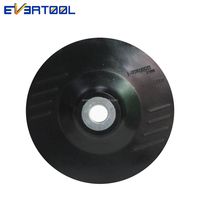 EVERTOOL Plateau de support flexible en fibre de caoutchouc de 5 pouces pour outils abrasifs, support pour meuleuse d'angle
