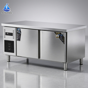 <span class=keywords><strong>Réfrigérateur</strong></span> commercial à double <span class=keywords><strong>porte</strong></span> sous comptoir, congélateur horizontal à économie d'énergie pour cuisine et restaurant - Product Image 4