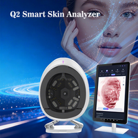 Software Actualizado Gratuito Q2 con 3 Cámaras, Analizador de Piel, Detector de Acné y Poros, Escáner Facial de 36 Millones de Píxeles HD, con Certificación CE