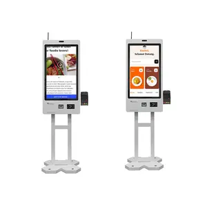 Supermarket Crtly Android / Windows Retail Automated Self Order Payment Terminal Kiosk Self Checkout Kiosk Supermarket