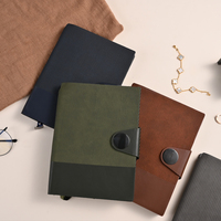 Carnet à spirale agenda à feuilles mobiles avec couverture en cuir PU personnalisé