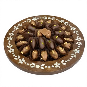 Mother of pearl Wooden <b>Chocolate</b> Tray Round Shape tabletop <b>Chocolate</b> platter Premium Quality Fancy Wooden <b>Chocolate</b> Tray - Product Image 1