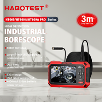 HABOTEST HT669A PRO Endoscope Industriel HD 1080P, Écran IPS 5 Pouces, Double Objectif, Étanche IP67, Batterie 3,5h, Champ de Vision 76°