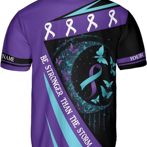 Camiseta de Béisbol para la Prevención del Suicidio, Apoyo a la Salud Mental, Unisex, Manga Corta, Absorbe la Humedad, Ropa Deportiva Antibacteriana - Product Image 4