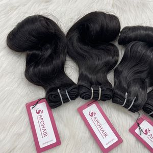 Cheveux vierges vietnamiens naturels Fumi à texture ondulée, cuticules alignées, lot de cheveux vierges ondulés Fumi - Product Image 5