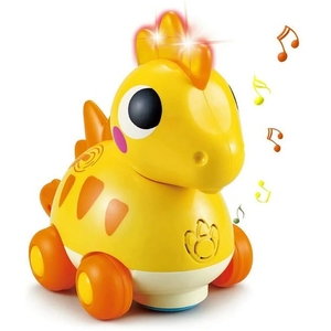 Juguetes para bebés que gatean para bebés, Touch & Go Light up Musical Dinosaur Walking Toys, juguetes para bebés pequeños Edad 1-2 Regalos para bebés - Product Image 1