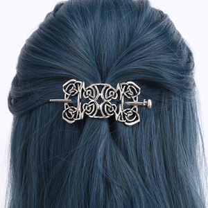 Barrette à <span class=keywords><strong>cheveux</strong></span> vintage viking pour femme, accessoires capillaires rétro gothiques celtiques, épingles à <span class=keywords><strong>cheveux</strong></span> en alliage, bâtons à <span class=keywords><strong>cheveux</strong></span> celtiques - Product Image 3