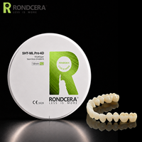 Bloc de zircone dentaire Rondcera SHT-ML Pro 4D 800MPa-1300MPa de qualité robuste, directement de l'usine chinoise, pour implants dentaires