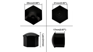 <span class=keywords><strong>Cache</strong></span>-écrous décoratifs en <span class=keywords><strong>plastique</strong></span> pour roues de 17 mm, 19 mm, 21 mm, pièces General Motors, protection des écrous de moyeu de roue - Product Image 2