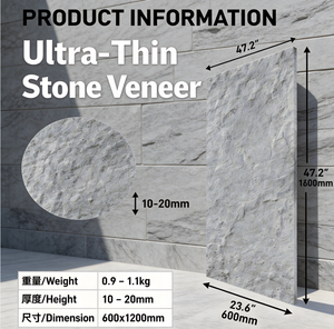 Revestimiento de Pared Ultrafino de Piedra Flexible y Ligero con Aspecto de Pizarra Natural <span class=keywords><strong>para</strong></span> Interiores y Exteriores - Product Image 2