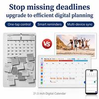 Calendario Digital de 21.5 Pulgadas, Pantalla Táctil WiFi, Planificador Inteligente, Organizador Familiar, Compartir Fotos, Venta al Por Mayor OEM