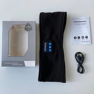Casque de <span class=keywords><strong>musique</strong></span> sans fil 5.0 Masque de sommeil Bandeau Casque sportif Cadeaux <span class=keywords><strong>pour</strong></span> l'exercice, la course à pied, le yoga, la méditation - Product Image 6