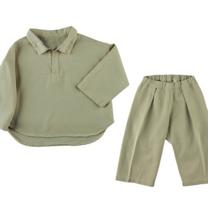 Primavera e Verão Estilo Americano Europeu Crianças Pijamas Casa Roupas Bebê Terno Puro Algodão Ar-Condicionado Conjunto De Roupas - Product Image 4