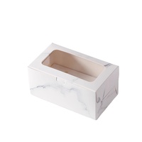 Boîtes à gâteaux écologiques et recyclables, boîtes à gâteaux transparentes personnalisées avec logo