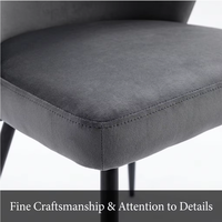Chaise contemporaine rembourrée, design moderne, qualité supérieure durable, pour restaurant, dossier incurvé.