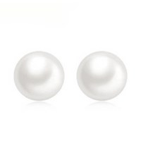 Boucles d'oreilles en perles d'eau douce naturelles Aurora Mantou Bread Beads, argent 925, 6-13 mm, cadeau pour petite amie ou mère