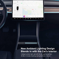 USB-C pengisian cepat, pengisi daya ponsel mobil kabel dapat ditarik dengan Multi Port, Model Y/3 stasiun Dok cocok konsol tengah