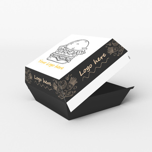 LOKYO Eco friendly degradable to go desechable comida rápida papas fritas pizza hamburguesa personalizada y caja de papas fritas - Product Image 5