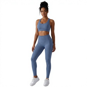 Leggings de yoga pour femmes en coton de bambou, sans couture, taille mi-haute, respirants, écologiques, vente en gros (ODM/OEM) - Product Image 1