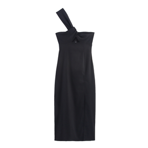 Black Front Cut Out Dress - Trendy Women's Clothing