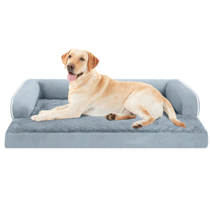 Cama Ortopédica Clásica Ecológica y Lavable para Perros en Tallas <span class=keywords><strong>S</strong></span>/M/L/XL/X-Large con Espuma Viscoelástica, Funda Impermeable Extraíble y Almohadilla Lavable - Product Image 1