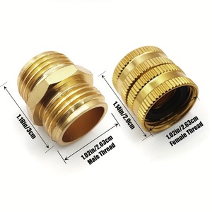 Connecteur de tuyau d'arrosage fileté de 3/4 pouces en aluminium durable pour outils d'arrosage en gros - Product Image 2