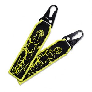 Dragonne personnalisée en nylon brodé, porte-clés tissé avec mousqueton, boucle en sangle, support de clés suspendu, porte-clés sport - Product Image 3