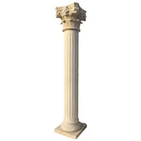 Colonne in marmo intagliato in marmo Beige naturale architettonico in pietra per esterni