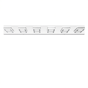 Modern <b>Chrome</b> LED Vanity Light 39 In Wall Mount With Acrylic <b>Lampshades</b> For Bathroom Mirror Lighting - Product Image 1