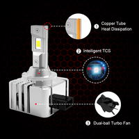 Ampoules LED de voiture, système d'éclairage automatique LED série D, 100%, Plug & Play D1 D2 D3 D4 D5 D8 D1S D2S D3S D4S