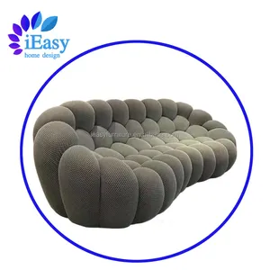 IEasyFurniture סלון פושאן רגל כדור מודרני באיכות גבוהה ספה סט יוקרה 3D צפיפות גבוהה ספה סט ריהוט בועת ספה
