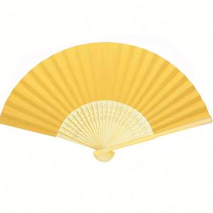 Éventail portable écologique en papier japonais, éventails en bambou vierges avec logo peint, personnalisables pour mariage, éventail DIY sur mesure - Product Image 3