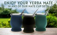Gourde à Yerba Maté 8oz en Acier Inoxydable 304, Tasse à Double Paroi Isolée Sous Vide pour le Thé Traditionnel Argentin, Idéale pour le Camping et le Bureau