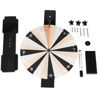 Roue robuste de table de roue de prix de 11 pouces pour le jeu de filature de carnaval de conception de fortune de bureau à domicile