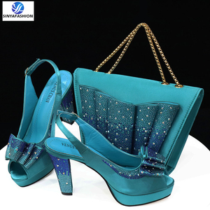 Zapatos Sinya Naranja Rosado para Mujer, Nuevos Estilos, Conjunto de Zapatos y Bolsos a Juego para Mujer - Product Image 4