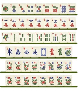 Elegante Mahjong in Tonalità Conchiglia, Acrilico Delicato, Set Completo, Gioco Tradizionale per Intrattenimento Indoor, Ottima Scelta Quotidiana - Product Image 1