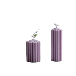 Eco-Friendly Easy Release Soft Silicone Non-Toxic Heat Resistant DIY <strong>Resin</strong> Molds <strong>Strips</strong> Tapered Cylinder Candle Making Molds - Product Image 2