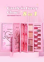 Nouveau Fard à Joues en Poudre Haute Qualité et Haute Pigmentation, Fard à Paupières Haute Brillance, Brillant à Lèvres – Livre de Maquillage Intégré