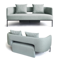 Juego de Sofás de Diseño Nórdico Elegante con Cintura Hueca, Muebles de Oficina de Diseño Único, Sofás Decorativos para Vestíbulo de Hotel, Sala de Estar y Hogar