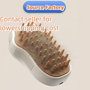 Cepillo Peine Eléctrico 3 en 1 a Vapor para Pelo de Mascotas, Peines para Remover Pelo de Perros y Gatos, Masajeador de Aseo Hecho de Plástico Duradero - Product Image 2