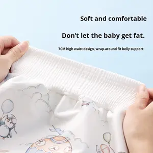 Cubierta de <span class=keywords><strong>Pañal</strong></span> de Tela para Bebé de Cintura Alta, Prevención de Fugas 3D, Superficie Seca Absorbente, Impermeable, Lavable, Unisex, Material de Algodón Estampado - Product Image 3